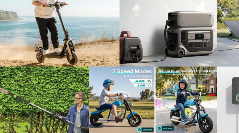 ابراسکوتر Segway GT3 با قیمت ۱۴۰۰ دلار، بسته باتری تقویت‌شده Anker 6144Wh F3000 با قیمت ۲۱۱۸ دلار، Autel، Greenworks، GoTrax و موارد دیگر